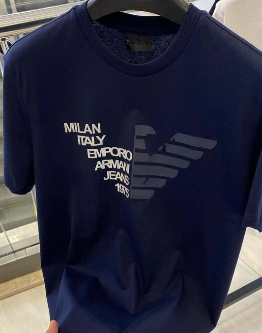 Men's V Printed Trending T-Shirts (Blue, S,M,L,XL)