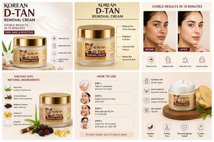 Korean D-Tan Removal Face Cream ( Pack of 1)