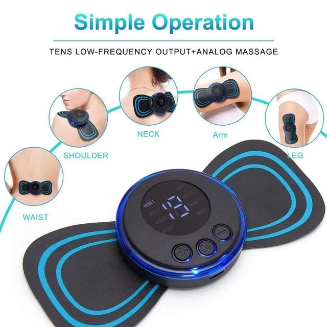 Mini Electric Massager – 8 Modes &amp; 19 Strength Levels