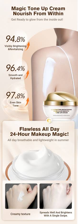 Moisturizing Brightening Concealer Smooth Tone-Up Cream Buy 1 Get 1